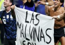 Dura derrota de Milei: Los jugadores de la Scaloneta reivindicaron a las Malvinas con una bandera